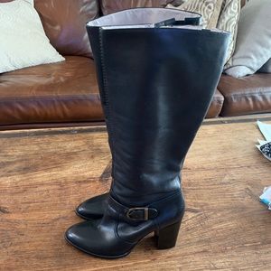 Robert Clergerie Paris leather knee-high boots